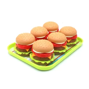 Tray with 6 Burgers sandwiches