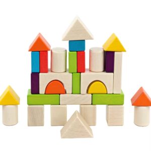 Wooden building blocks (24 pieces)