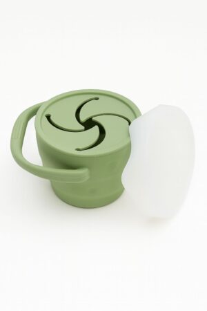 Green Silicone snack cup (foldable) - Mini Si