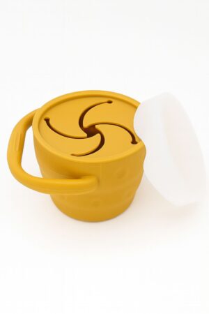 Yellow Silicone snack cup (foldable) - Mini Si