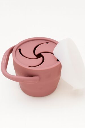 Pink Silicone snack cup (foldable) - Mini Si