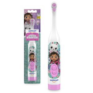 Gabby's Dollhouse Kids Spinbrush Electric Battery Toothbrush
