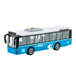 Blue Bus with Light and Sound