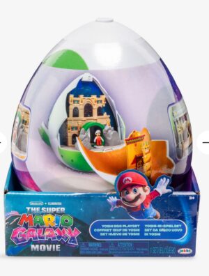 The Super Mario Galaxy Movie - Yoshi Egg Playset (Egg opens to reveal a double-sided playset)