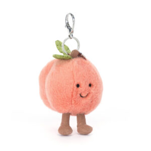 Jelly Cat Peach Bag Charm