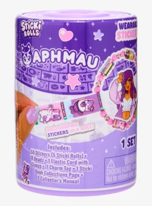 Sticki Rolls Aphmau Mystery Capsule Pack (50 Stickers Inside, Wearable, Shareable Sticker Bracelets)