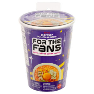K-POP Demon Hunters: For the Fans Noodle Cup 3.5" figure -  Includes one mystery character, one accessory, and one collector card.